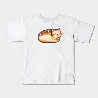 Cat Bread Loaf Kids T-Shirt